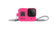 GoPro HERO8 Sleeve + Lanyard (Electric Pink)