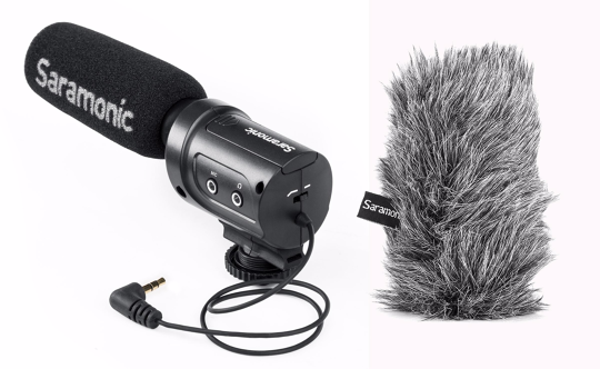 Saramonic SR-M3 MIC WITH M3-WS FURRY WINDSCREEN