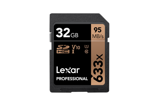 Lexar Pro 633x SDHC/SDXC UHS-I U1/U3 (v30) R95/W45 32Gb (v10) R95/W20