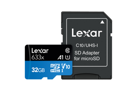 Lexar 633x microSDHC/SDXC width Adap (v30) R95/W45 32Gb (v10) R95/W20