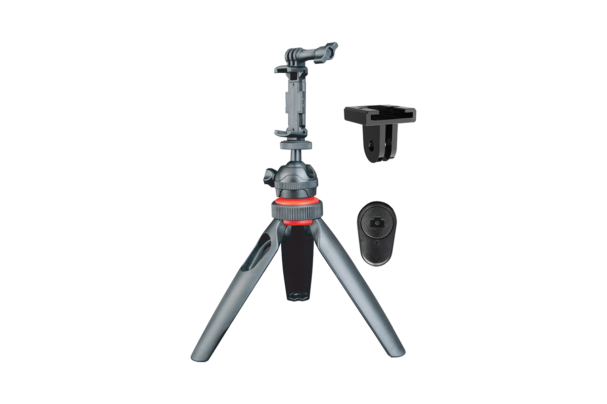 Active Mini Tripod with Wireless Shutter Remote & Camera/GoPro Mount –  Digipower