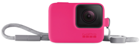 GoPro HERO8 Sleeve + Lanyard / Electric Pink