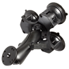 RAM Twist-Lock Triple Suction Cup Mount with Round Plate / RAP-365-101U