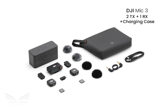 DJI Mic 3 (2 TX + 1 RX + Charging Case)