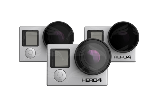 PolarPro Filter v2.0 GoPro Frame (PL, ND4, ND8) 3-Pack
