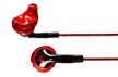 Yurbuds Inspire Duro with colth cord Kevlar (red/black)