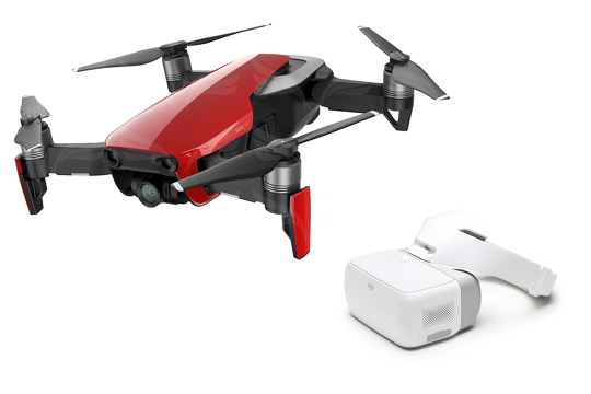 DJI Mavic Air Fly More Combo drone Flame Red + GJI Goggles